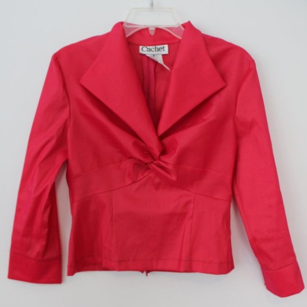 Cache Pink Gathered Front Blouse